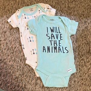 Carter's Mint Baby Onesie